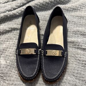 Anne Klein Dark Blue Loafers